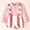 Conjunto ranita tirantes rayas