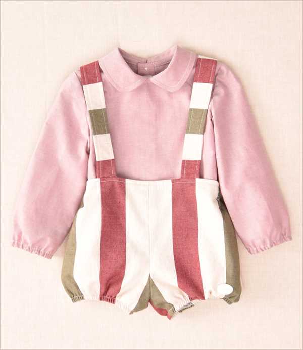 Conjunto ranita tirantes rayas