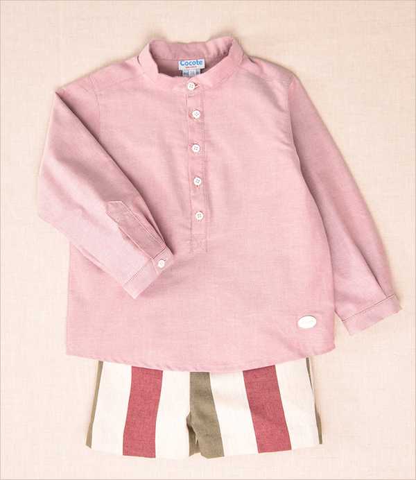 Conjunto niño rayas