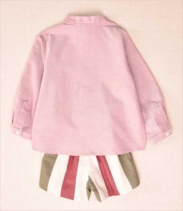 Conjunto niño rayas