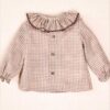 Blusa vichy marrón