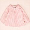 Blusa rayas cuello bebé