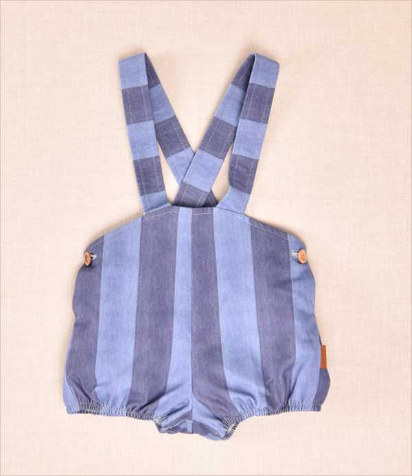 Ranita tirantes rayas denim
