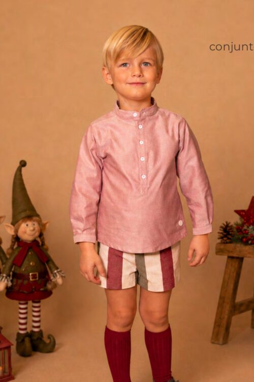 Conjunto niño rayas