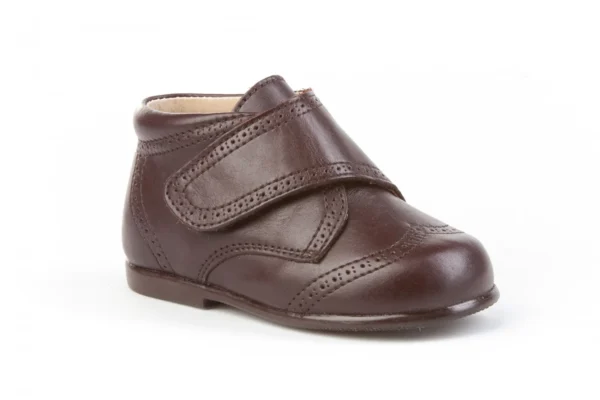 Bota repujada piel velcro