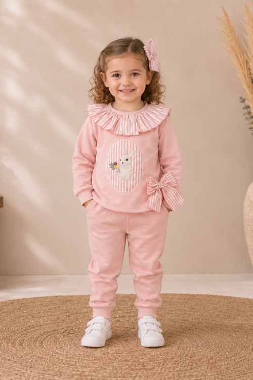Conjunto deportivo rosa marco conejito