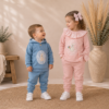 Conjunto deportivo rosa marco conejito