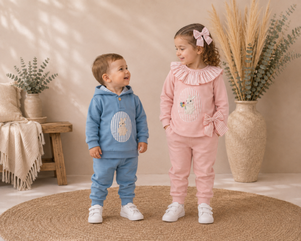 Conjunto deportivo rosa marco conejito