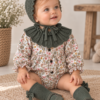 Pelele cuello tricot floral