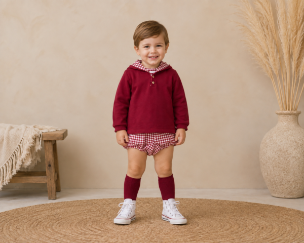 Conjunto bombacho vichy