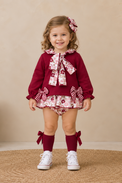 Conjunto braguita floral