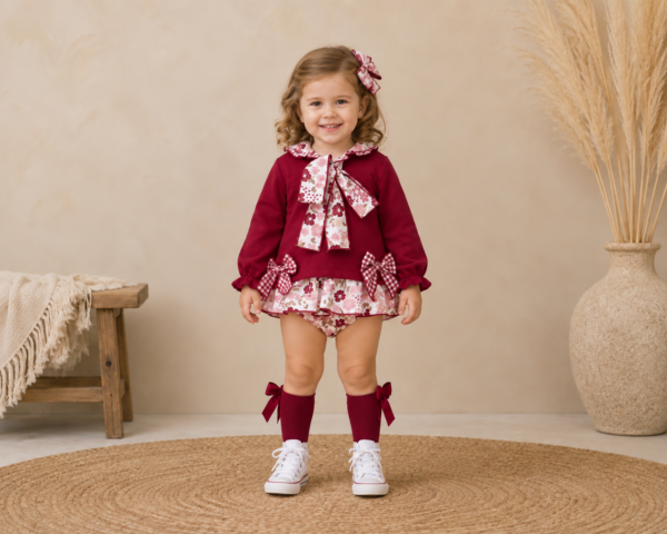 Conjunto braguita floral