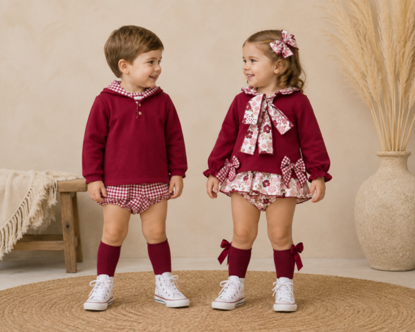 Conjunto bombacho vichy