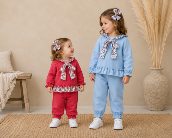 Conjunto deportivo cuento de otoño celeste
