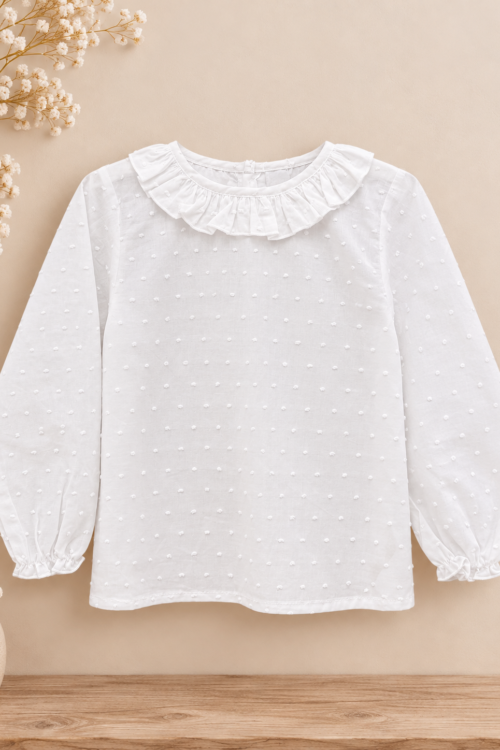 Camisa plumeti cuello volante