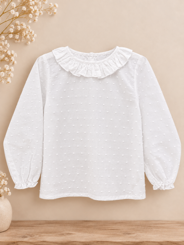 Camisa plumeti cuello volante