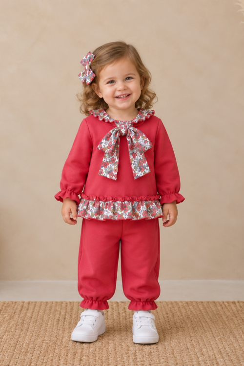 Conjunto deportivo cuento otoño coral
