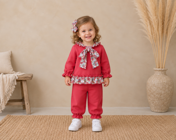 Conjunto deportivo cuento otoño coral