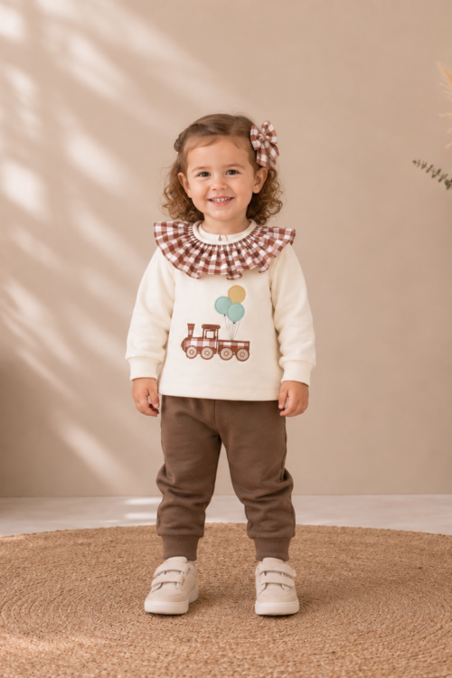 Conjunto deportivo niña trenecito