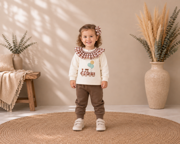 Conjunto deportivo niña trenecito
