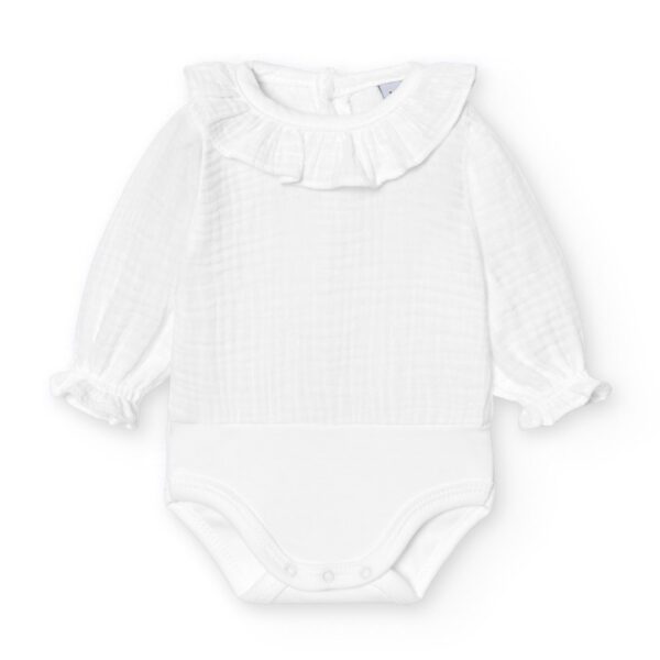 Body bambula cuello volante