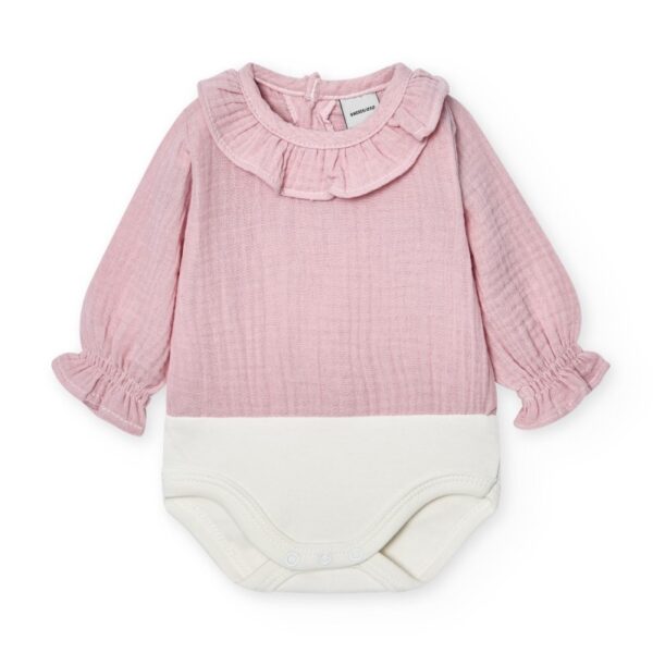 Body bambula cuello volante